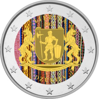 2 Euro Litva 2021 - Dzūkija (colored UNC)