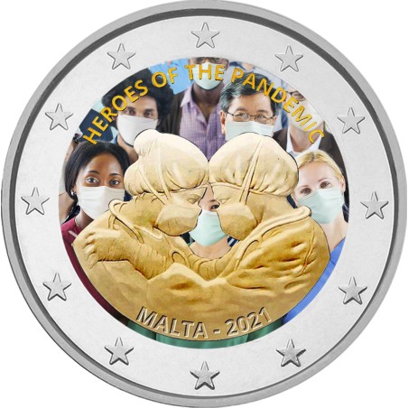 eurocoin eurocoins 2 Euro Malta 2021 - Heroes of the Pandemic II. (...