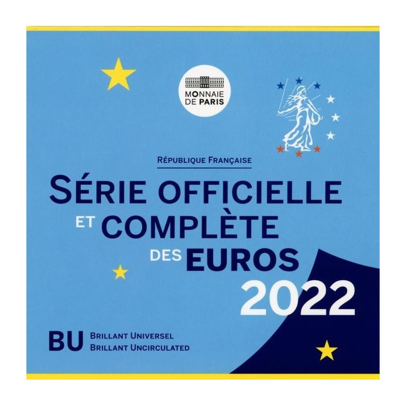 Euromince mince Francúzsko 2022 sada 8 euromincí (BU)