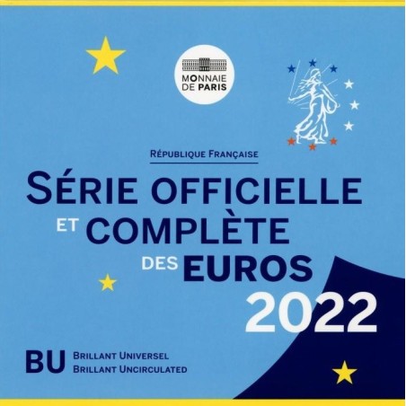 euroerme érme Franciaország 2022 - 8 részes forgalmi sor (BU)