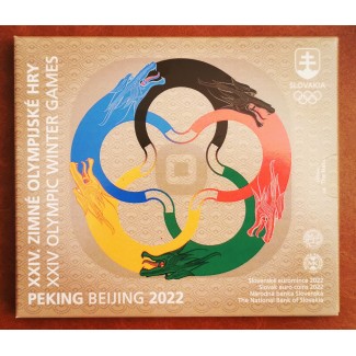 Slovakia 2022 set of coins - Winter olympic games Beijing 2022 (BU)