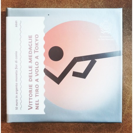 Euromince mince 10 Euro San Marino 2021 - Prvá medaila na OH (UNC)