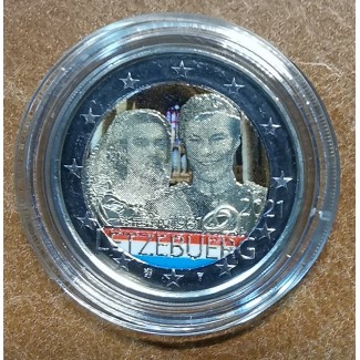 Euromince mince 2 Euro Luxembursko 2021 - 40. výročie sobáša Márie ...