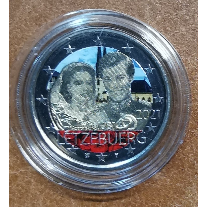 eurocoin eurocoins 2 Euro Luxembourg 2021 - 40th Wedding Anniversar...