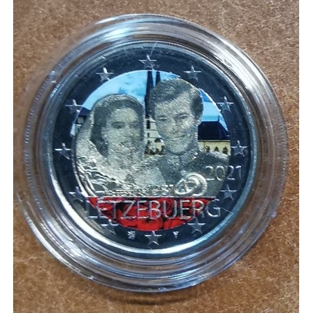Euromince mince 2 Euro Luxembursko 2021 - 40. výročie sobáša Márie ...