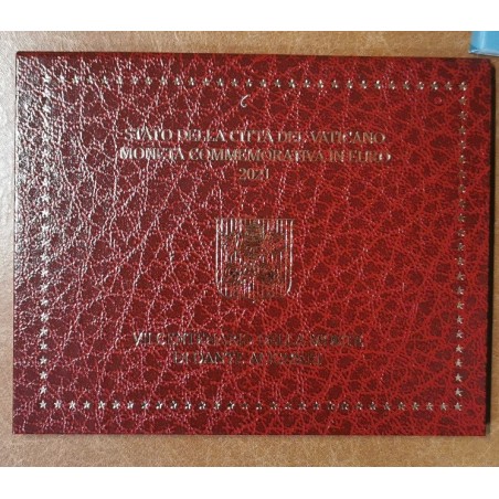 eurocoin eurocoins Cover for 2 Euro Vatican 2021 - Dante Alighieri