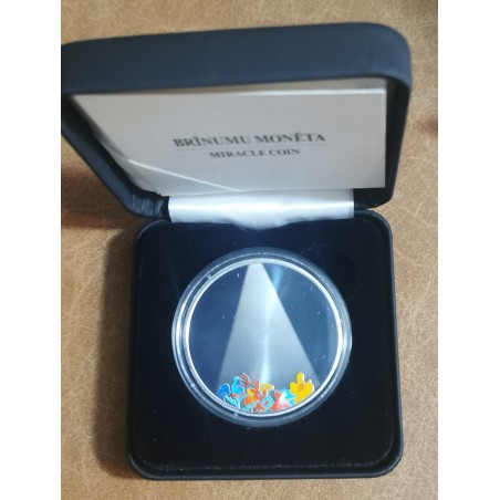 eurocoin eurocoins 5 Euro Latvia 2021 Miracle (Proof)