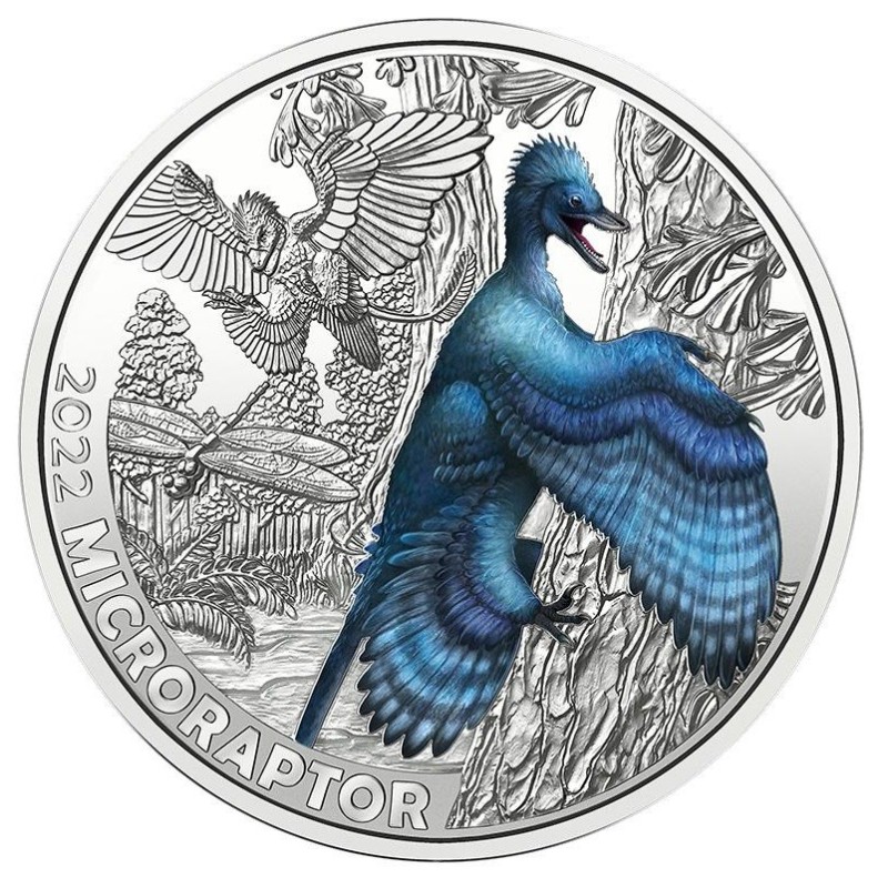 eurocoin eurocoins 3 Euro Austria 2022 - Microraptor (UNC)