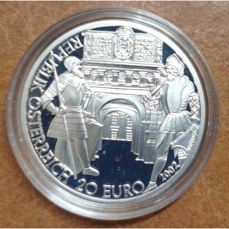 euroerme érme 20 Euro Ausztria 2002 Neuzeit (Proof)