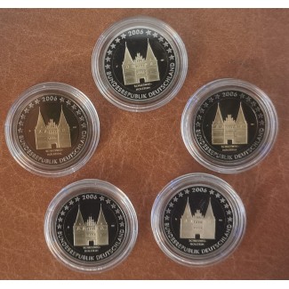 Euromince mince 2 Euro Nemecko 2006 \\"ADFGJ\\" Holstentor v Lübeck...