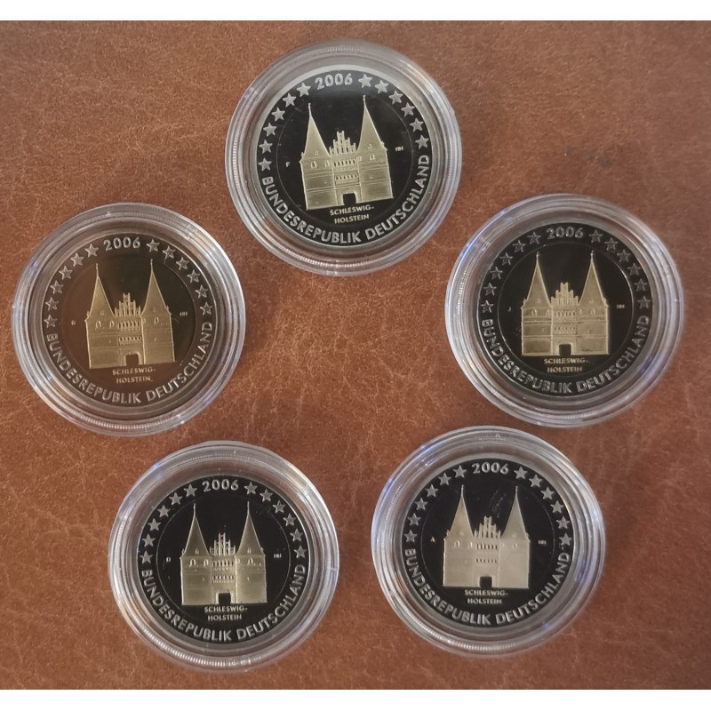 eurocoin eurocoins 2 Euro Germany 2006 \\"ADFGJ\\" Holstentor in Lü...