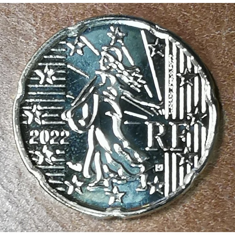 Euromince mince 20 cent Francúzsko 2022 (UNC)