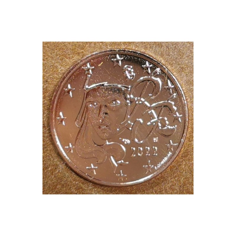 Euromince mince 1 cent Francúzsko 2022 (UNC)