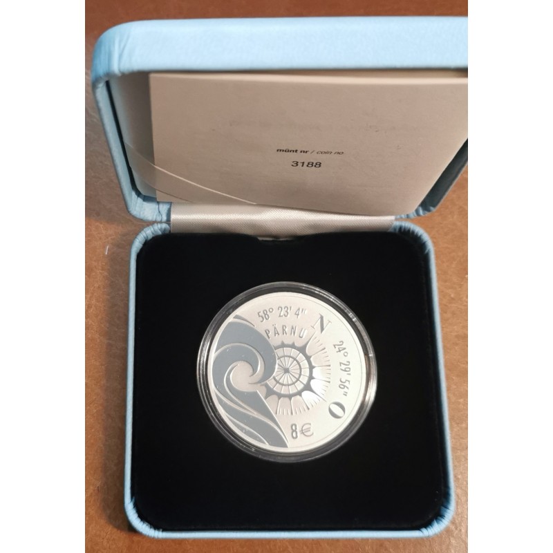 eurocoin eurocoins 8 Euro Estonia 2021 - Hanseatic Pärnu (Proof)