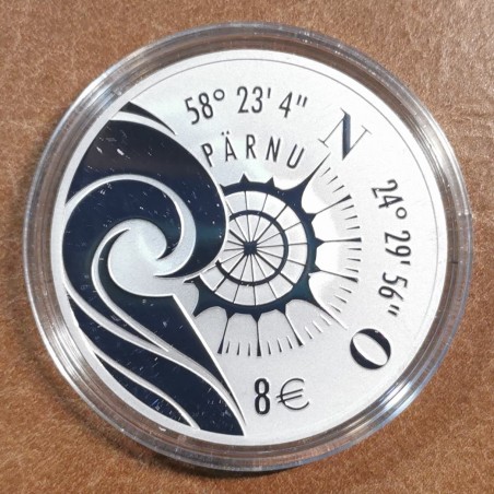 Euromince mince 8 Euro Estónsko 2021 - Hanseatic Pärnu (Proof)