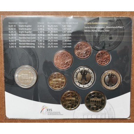 Euromince mince Nemecko 2017 \\"G\\" sada 9 euromincí (BU)