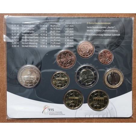 Euromince mince Nemecko 2018 \\"D\\" sada 9 euromincí (BU)