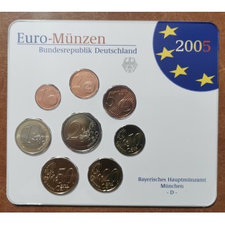 Euromince mince Nemecko 2005 \\"D\\" sada 8 euromincí (BU)