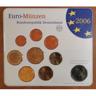 eurocoin eurocoins Germany 2006 \\"A\\" set of 9 eurocoins (BU)