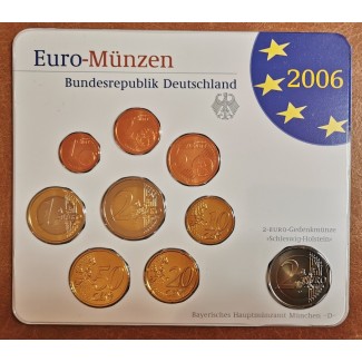 eurocoin eurocoins Germany 2006 \\"D\\" set of 9 eurocoins (BU)
