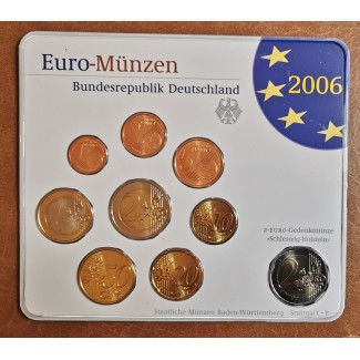 eurocoin eurocoins Germany 2006 \\"F\\" set of 9 eurocoins (BU)