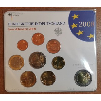 Euromince mince Nemecko 2008 \\"A\\" sada 9 euromincí (BU)