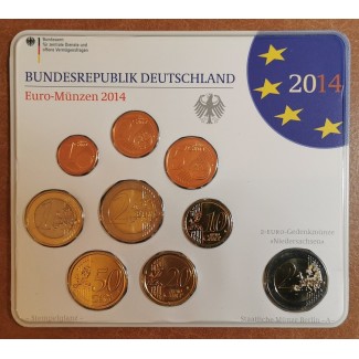 Euromince mince Nemecko 2014 \\"A\\" sada 9 euromincí (UNC)