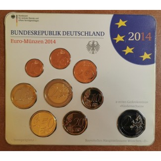 Euromince mince Nemecko 2014 \\"D\\" sada 9 euromincí (BU)