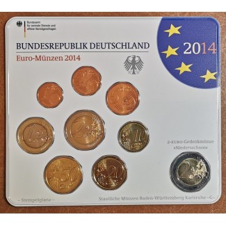 eurocoin eurocoins Germany 2014 \\"G\\" set of 9 eurocoins (BU)