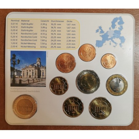 eurocoin eurocoins Germany 2009 \\"A\\" set of 9 eurocoins (BU)