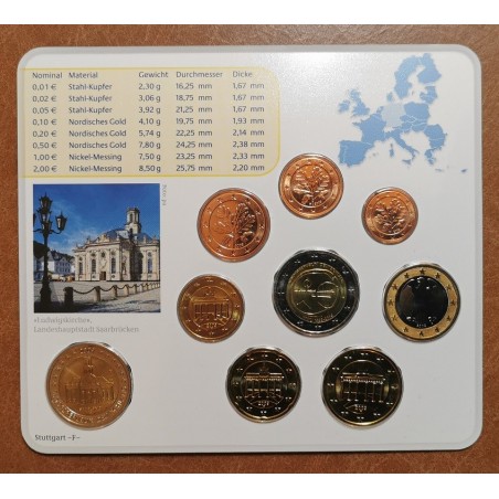 euroerme érme Németország 2009 \\"F\\" - 9 részes forgalmi sor (BU)