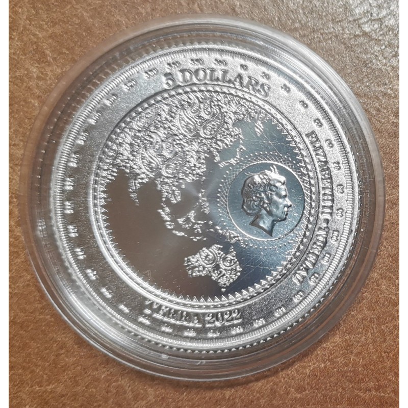 eurocoin eurocoins 5 dollars Tokelau 2022 - Terra (1 oz. Ag)