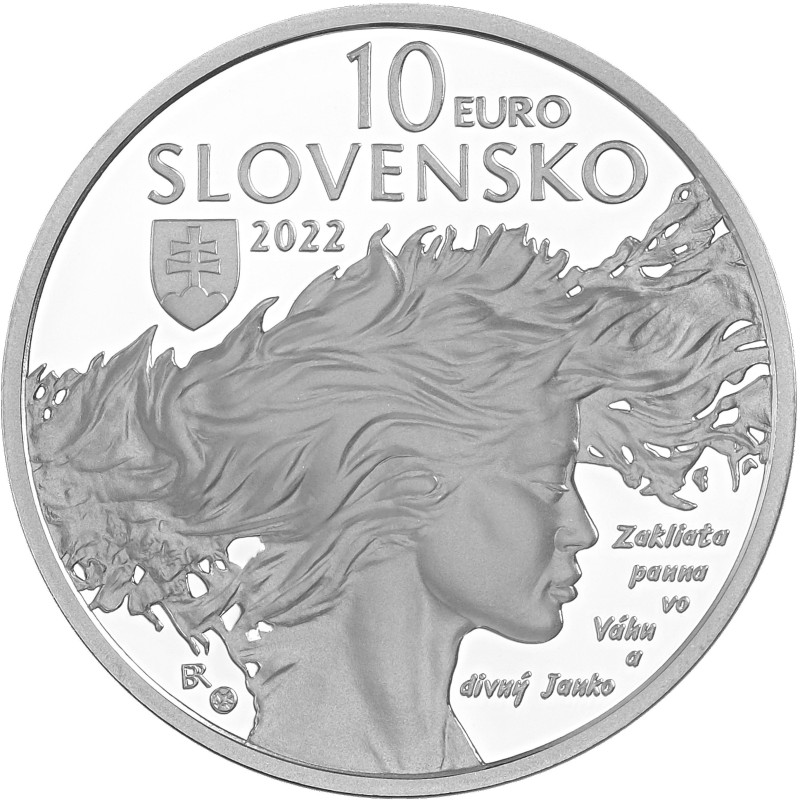 Euromince mince 10 Euro Slovensko 2022 - Janko Kráľ – 200. výročie ...