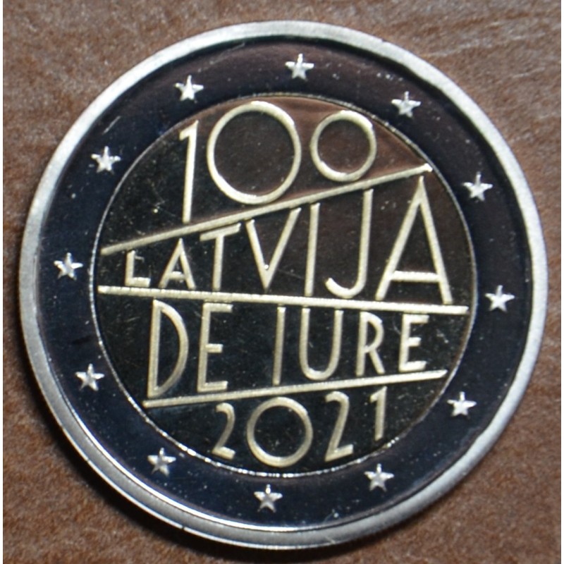 Euromince mince 2 Euro Lotyšsko 2021 - 100. výročie uznania nezávis...