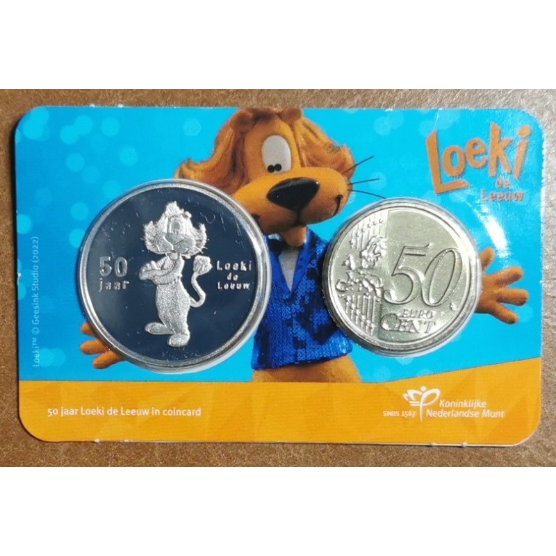 Euromince mince 50 cent Holandsko 2022 Loeki (BU)