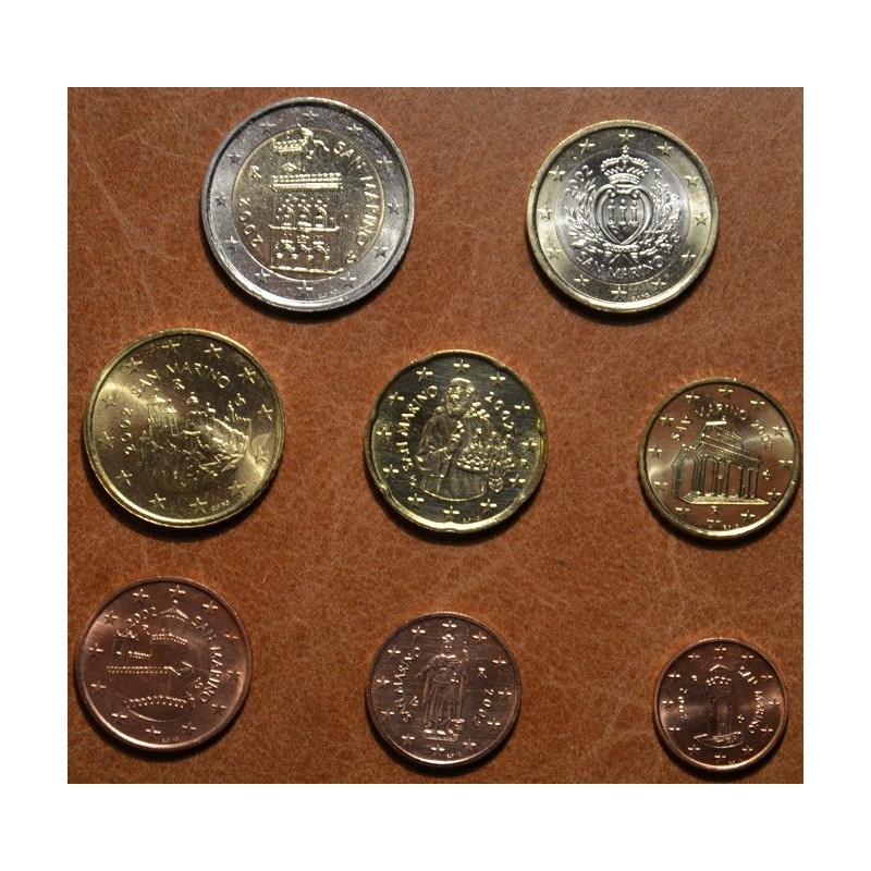 eurocoin eurocoins Set of 8 eurocoins San Marino 2002 (UNC)