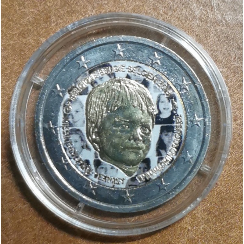 Euromince mince 2 Euro Belgicko 2016 - Dieťa v núdzi III. (farebná ...