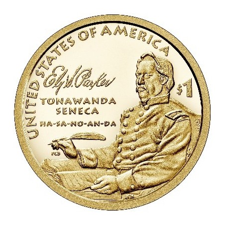 Euromince mince 1 dollar USA 2022 Ely Samuel Parker \\"D\\" (UNC)