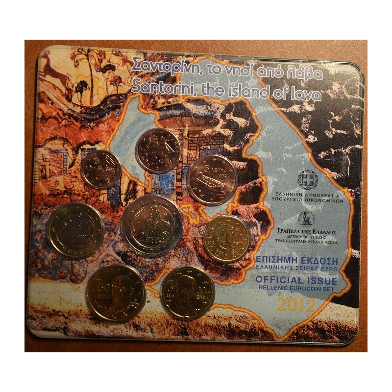 Euromince mince Grécko 2012 sada mincí (BU)