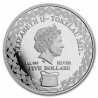 Euromince mince 5 dolárov Tokelau 2022 - Sova fúzatá (1 oz. Ag)