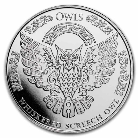 eurocoin eurocoins 5 dollars Tokelau 2022 - Whiskered Screech Owl (...