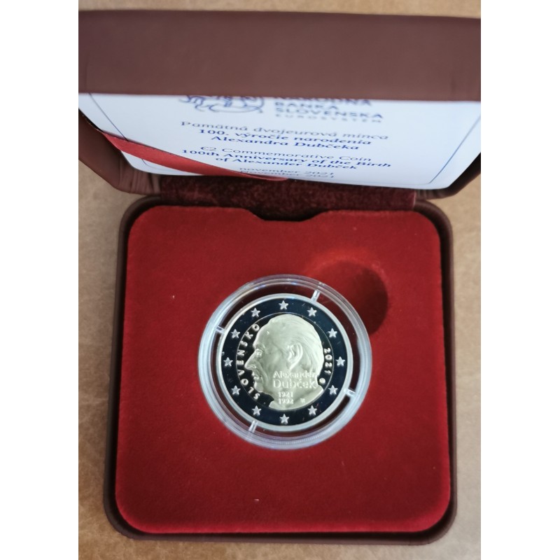 euroerme érme 2 Euro Szlovákia 2021 - Alexander Dubček (Proof)