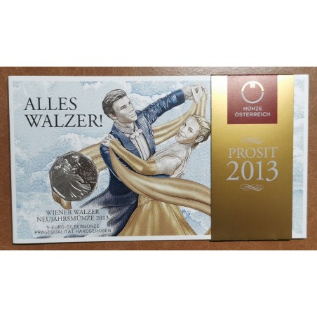 euroerme érme 5 Euro Ausztria 2013 Wiener Walz (BU)