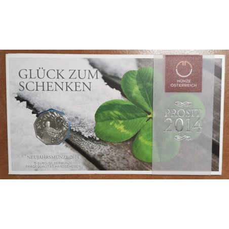 eurocoin eurocoins 5 Euro Austria 2014 Gift of luck (BU)