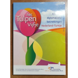 euroerme érme 5 Euro Hollandia 2012 - Tulipán (Proof kártya)