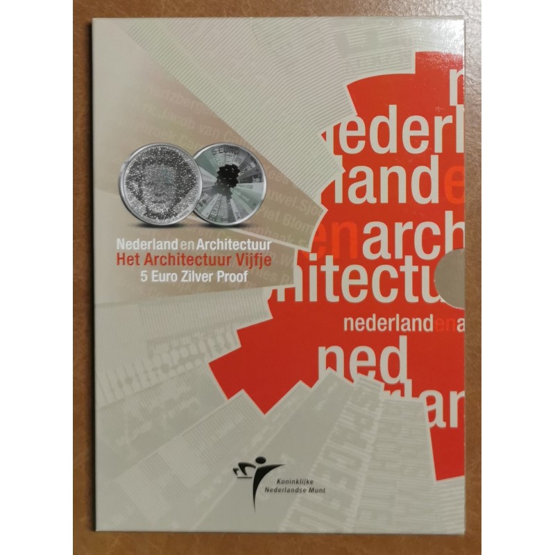 Euromince mince 5 Euro Holandsko 2008 - Architektúra (Proof karta)