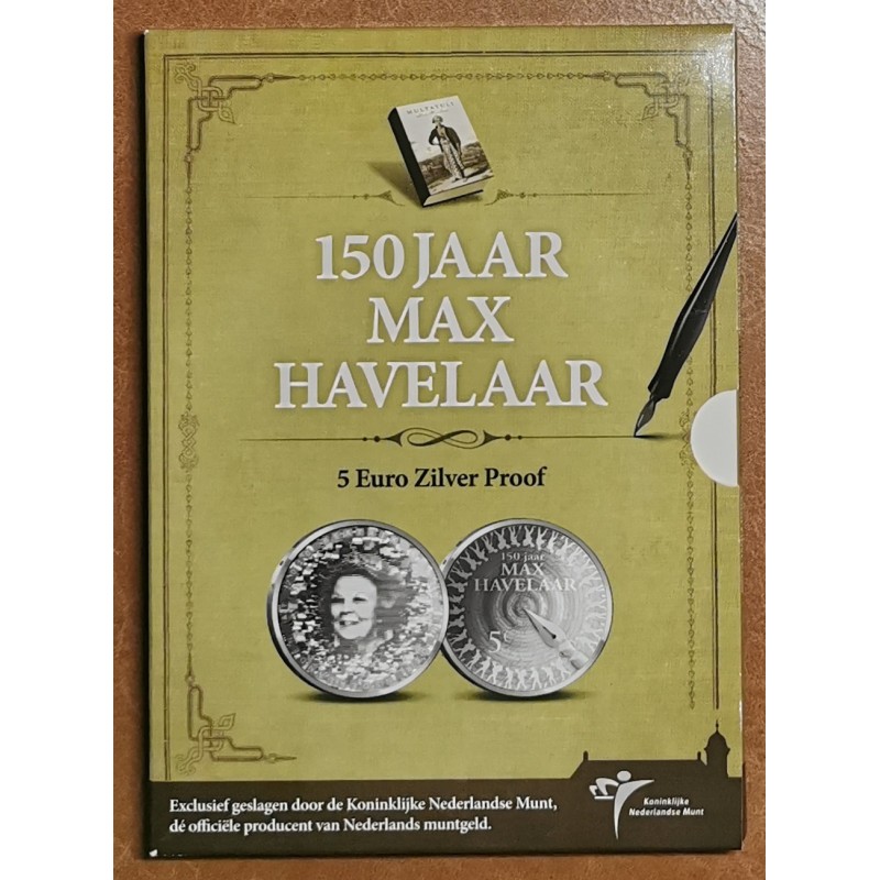 Euromince mince 5 Euro Holandsko 2010 - 150 rokov Max Havelaar (Pro...