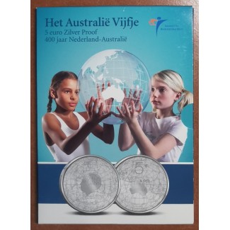 Euromince mince 5 Euro Holandsko 2006 - Australia (Proof karta)