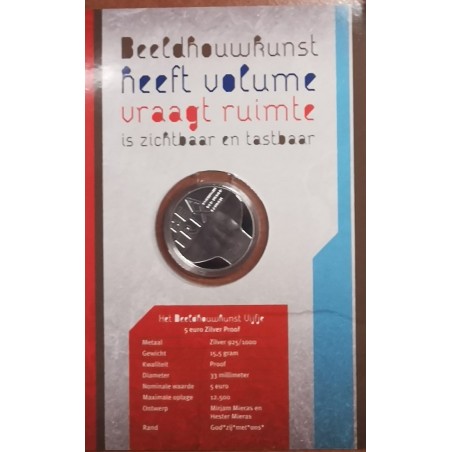 eurocoin eurocoins 5 Euro Netherlands 2012 - Sculpture (Proof card)