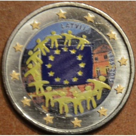 Euromince mince 2 Euro Lotyšsko 2015 - 30 rokov Europskej vlajky II...
